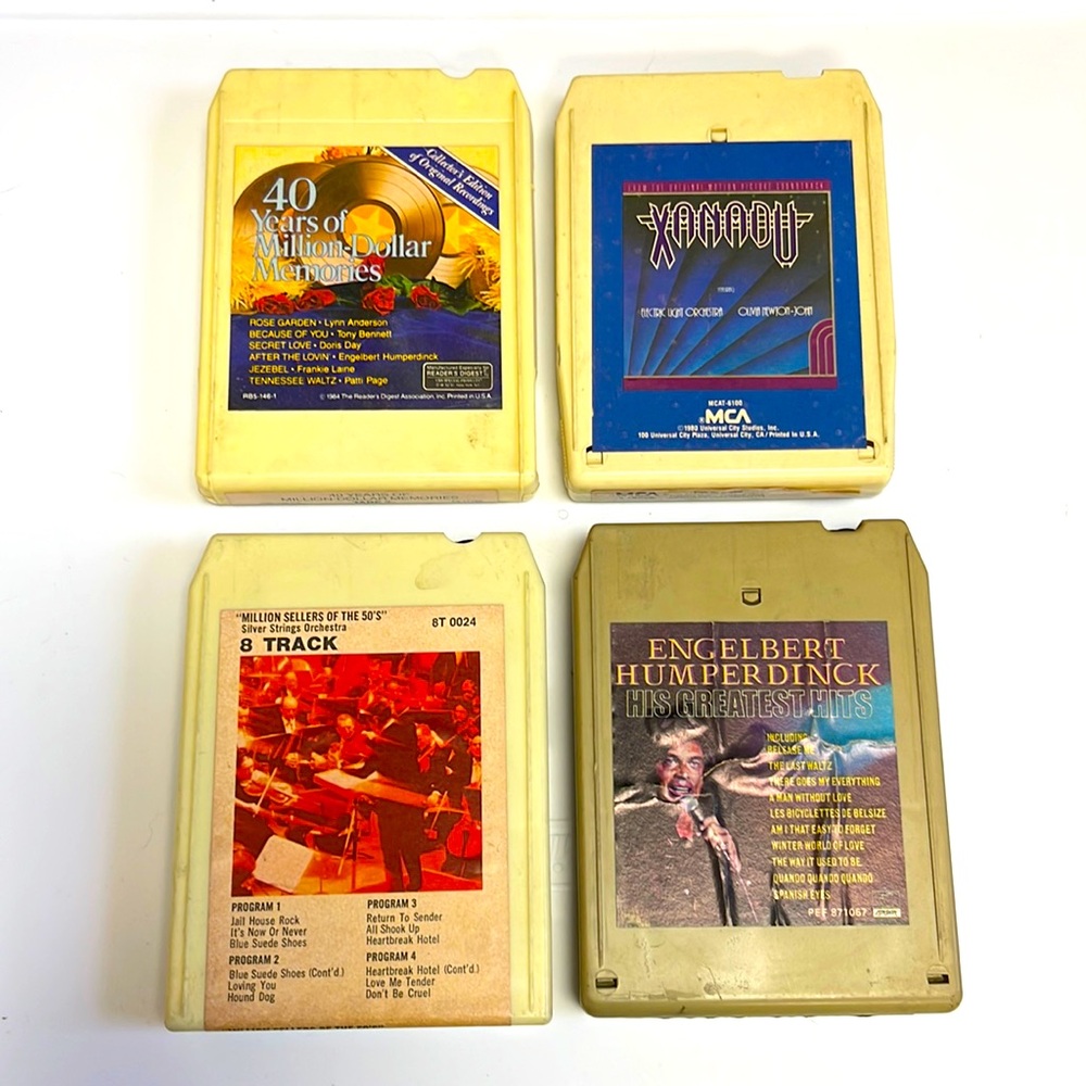 Vintage 8 track tapes